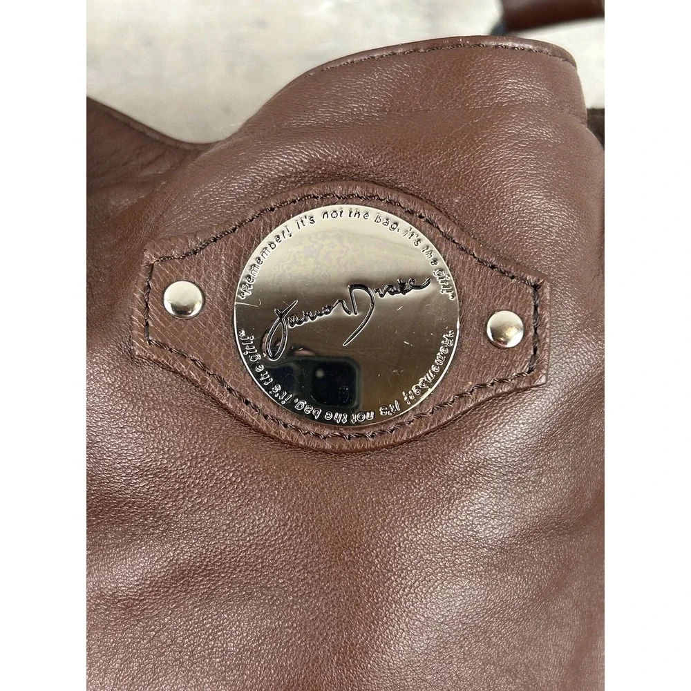 Karen Drake Brown Leather Shoulder Bag  Beautiful Leather